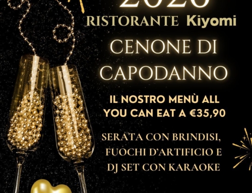 Imperdibile Cenone di Capodanno 2026 al nostro Ristorante Kiyomi